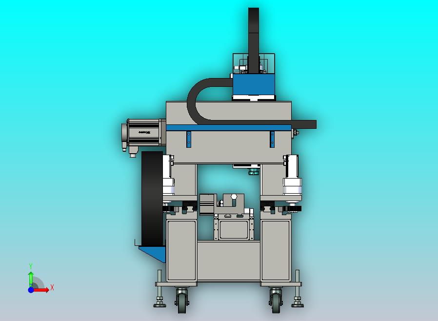 非标6米龙门铣床3D图纸模型