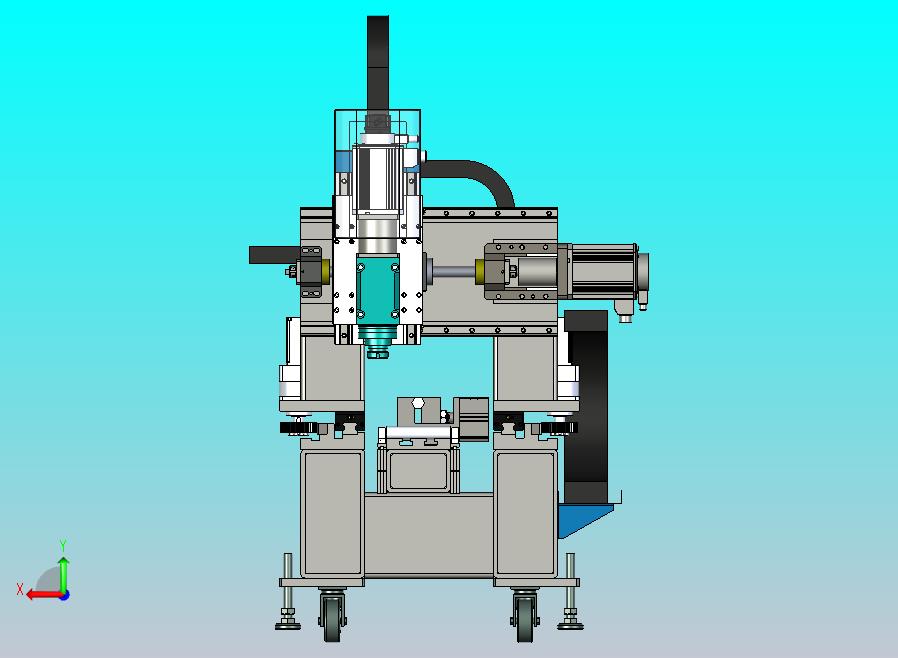 非标6米龙门铣床3D图纸模型