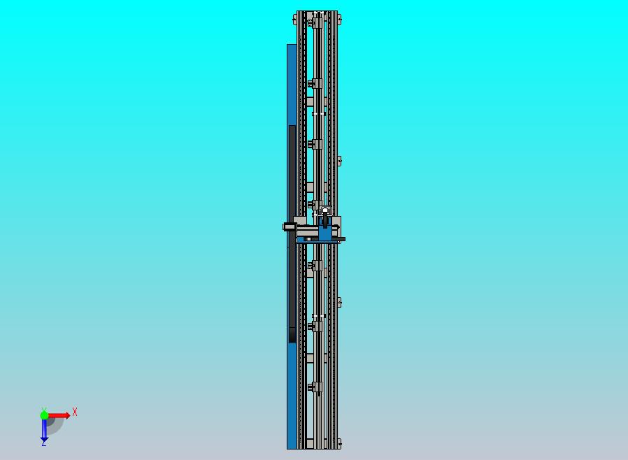 非标6米龙门铣床3D图纸模型