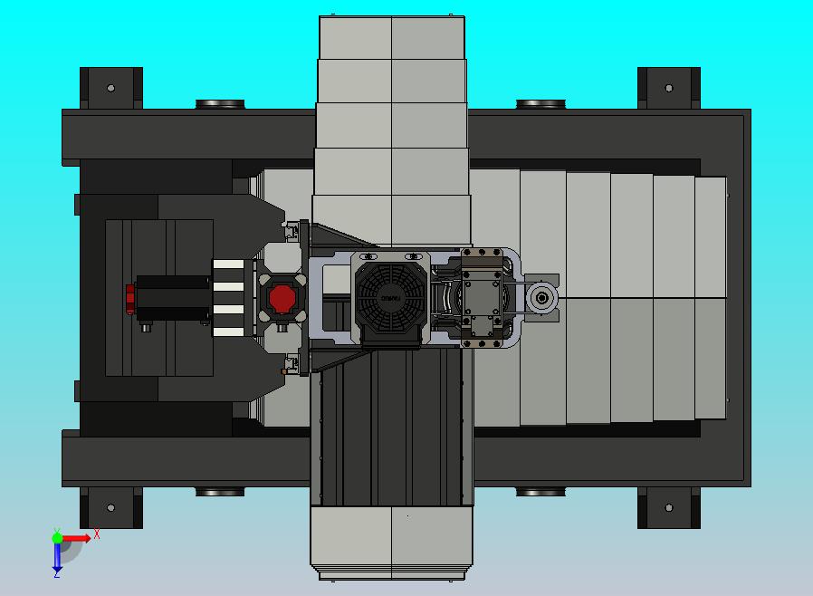 垂直轴铣床BT40设备3D