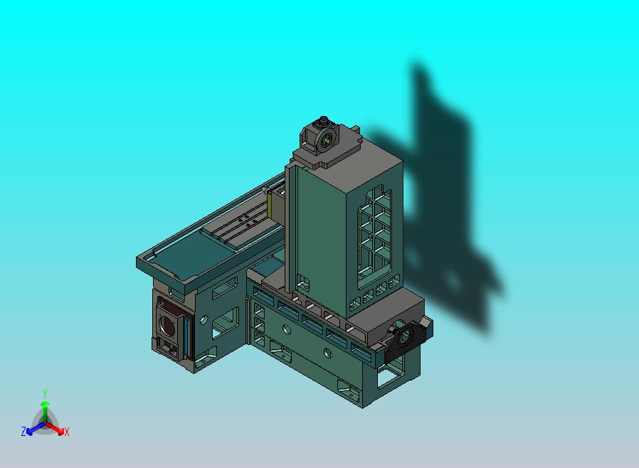 垂直研磨机设备模型3D图
