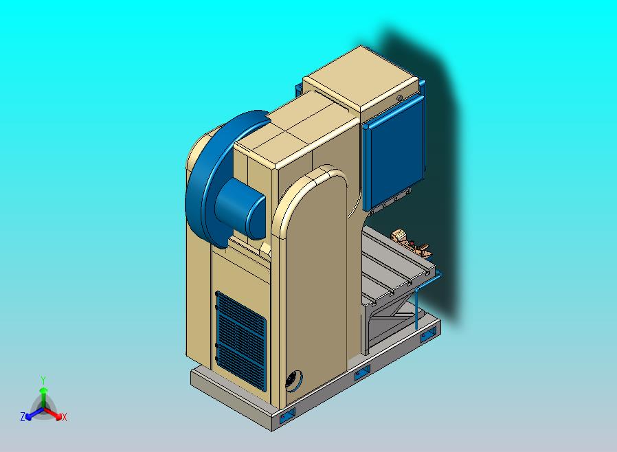冲床3D模型图纸