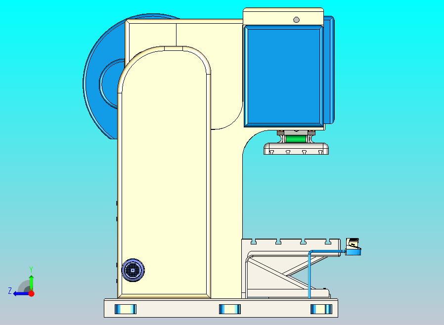 冲床3D模型图纸