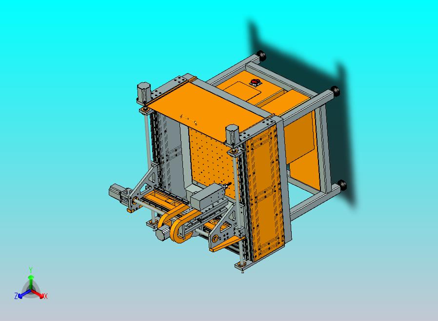 多轴联动经典数控铣床设备3D图