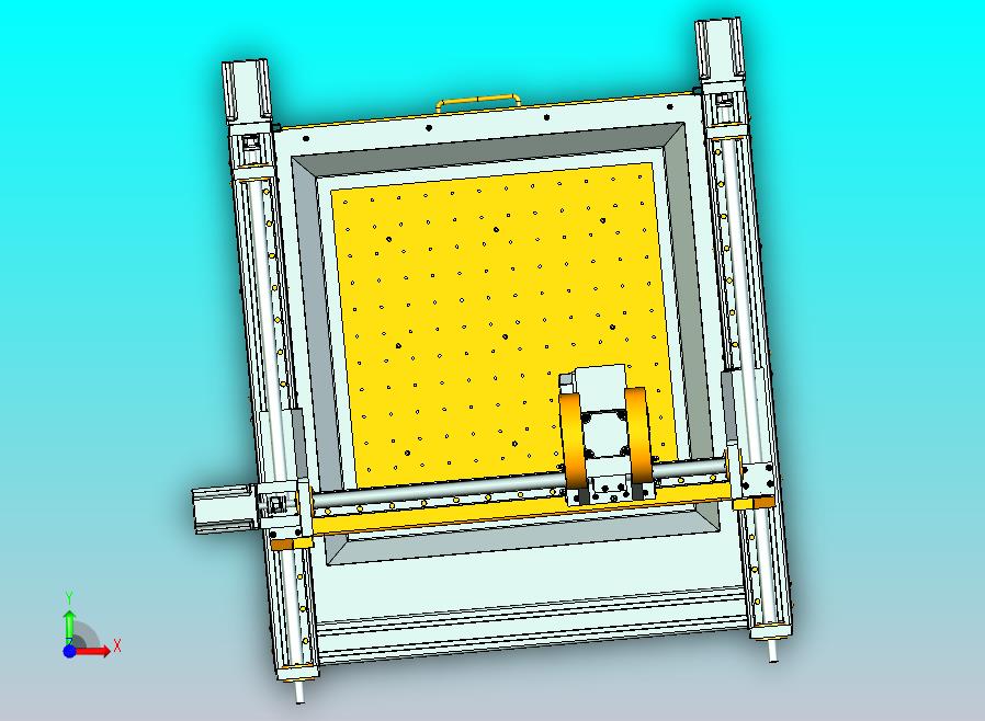 多轴联动经典数控铣床设备3D图