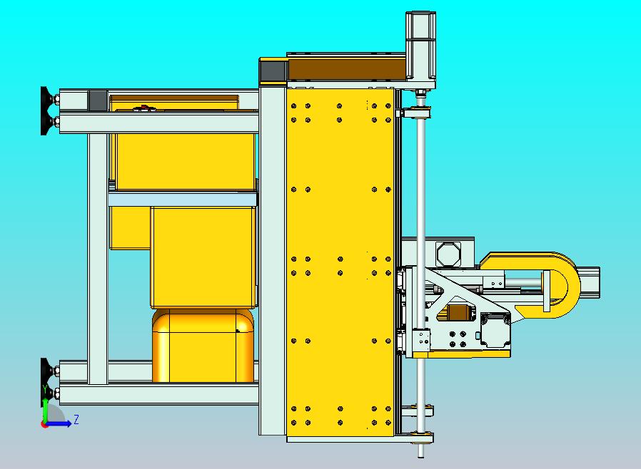 多轴联动经典数控铣床设备3D图