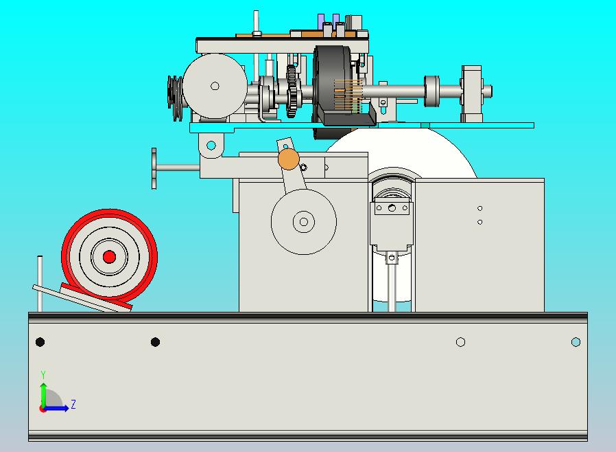 精密磨床总装3D图模型