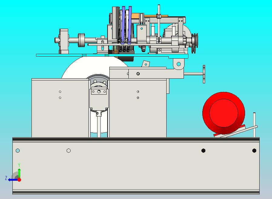 精密磨床总装3D图模型