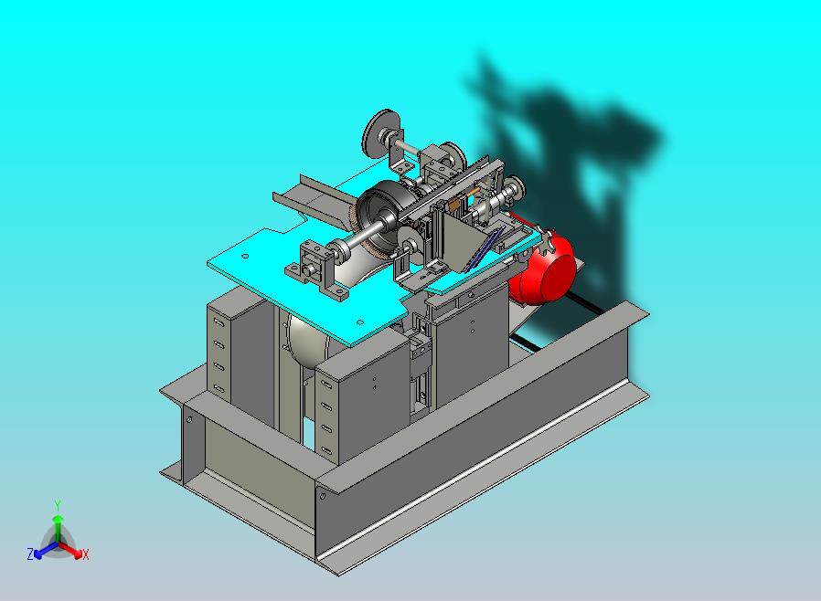 精密磨床总装3D图模型