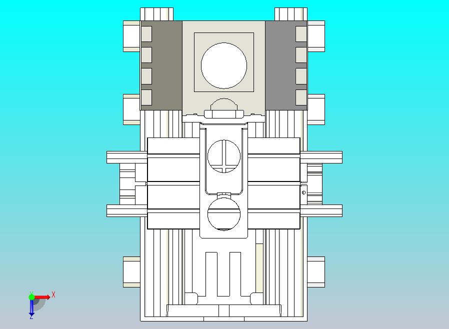 立式加工中心床身3D