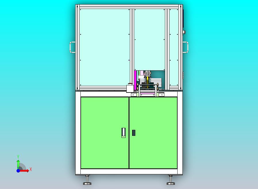 马达转子抛光设备3D图纸