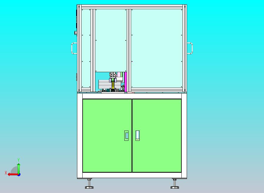 马达转子抛光设备3D图纸