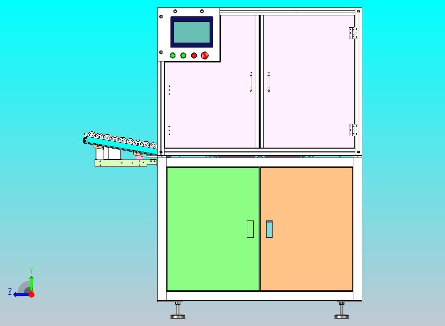 马达转子抛光设备3D图纸