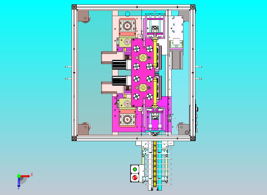 马达转子抛光设备3D图纸