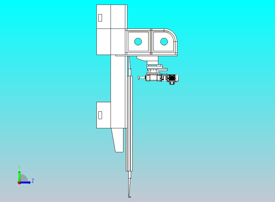 龙门刨床3D模型