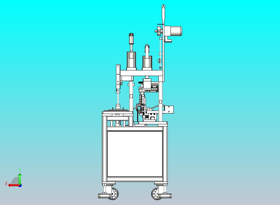 平面耳带旋转焊接机设备3D图