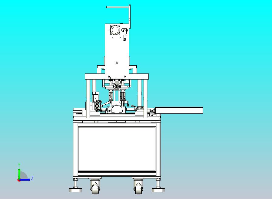 平面耳带旋转焊接机设备3D图