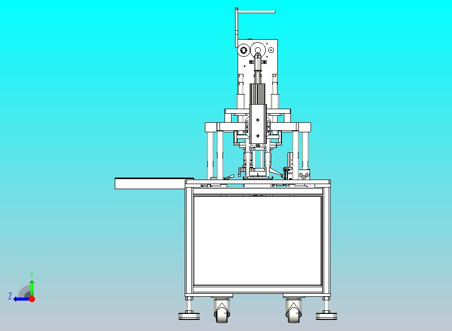 平面耳带旋转焊接机设备3D图
