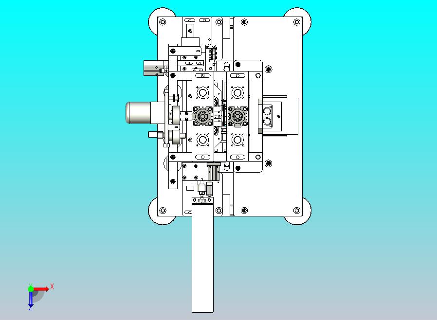 平面耳带旋转焊接机设备3D图