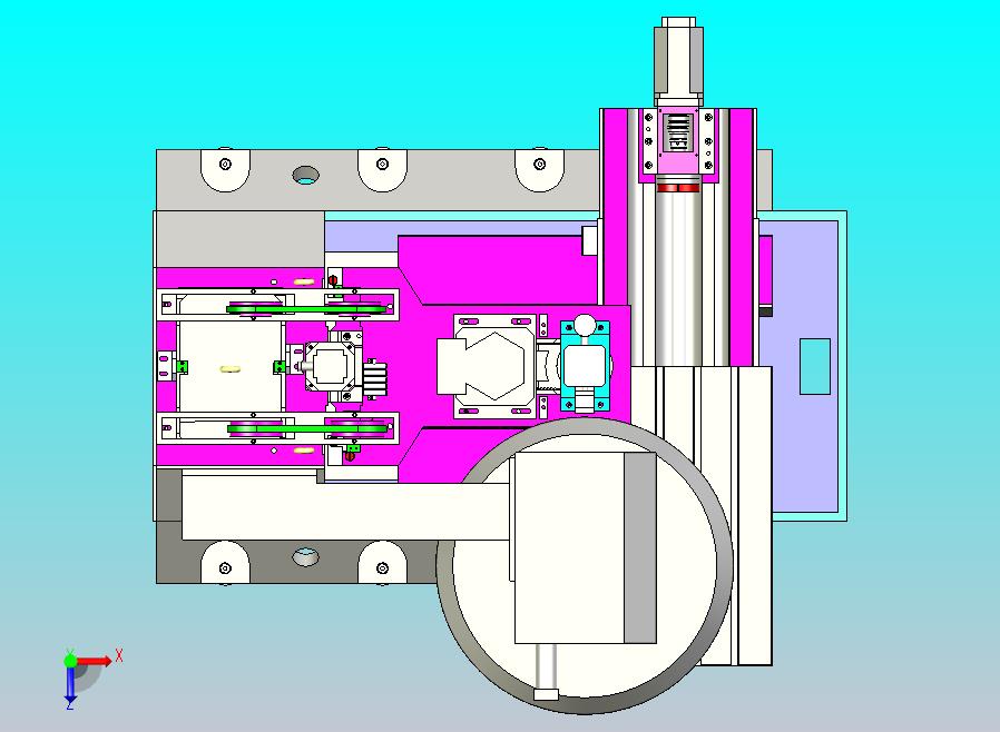 立式加工中心床身3D模型