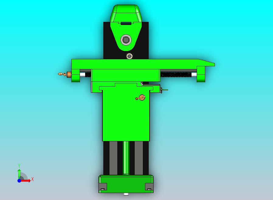 立式铣床设备图纸