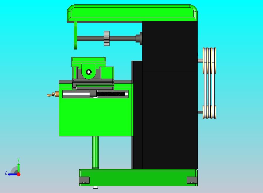 立式铣床设备图纸