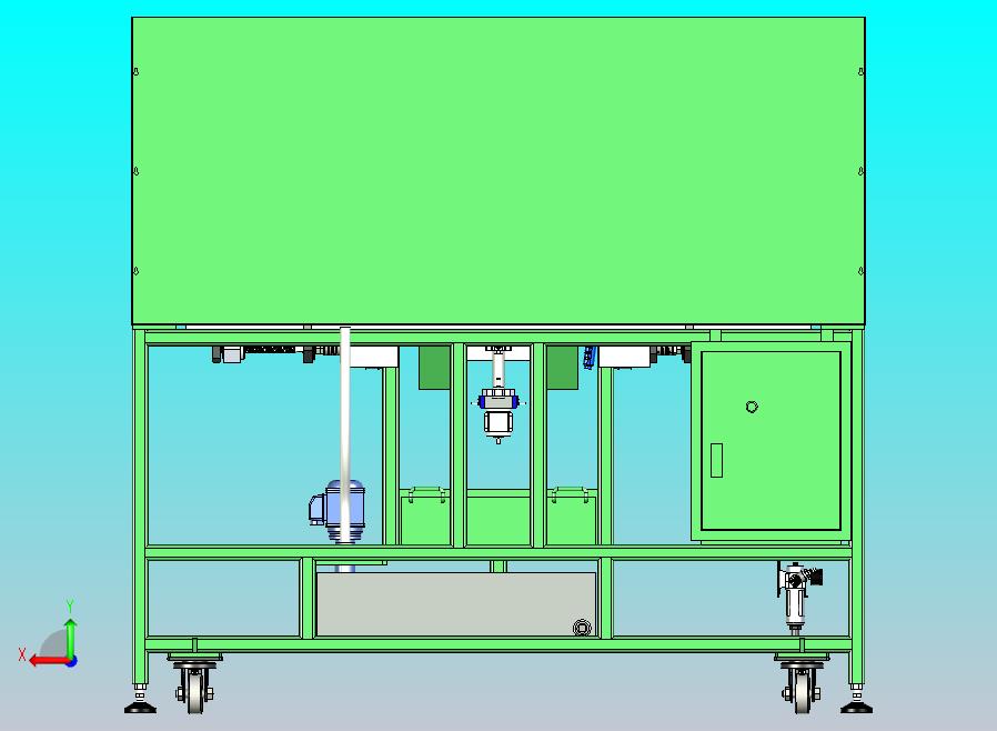 精密四轴车床3D模型
