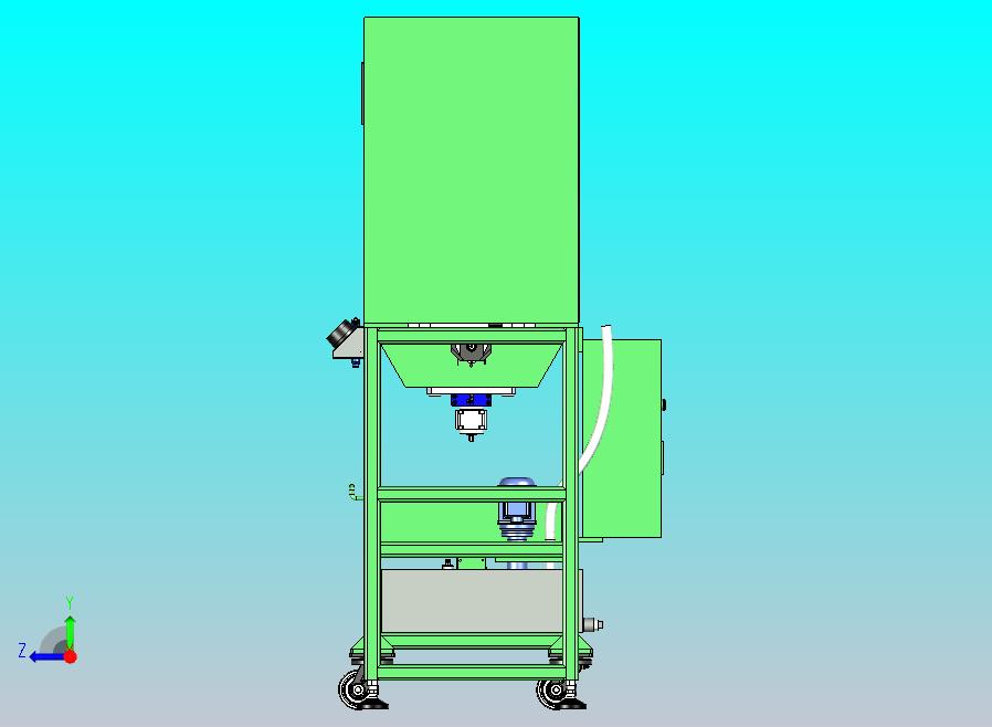 精密四轴车床3D模型
