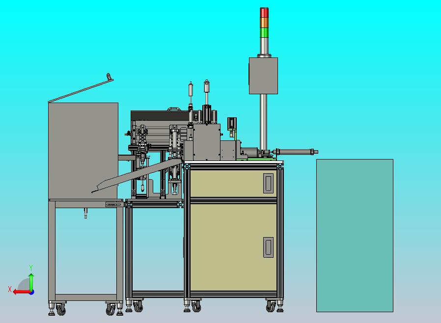 马达壳磁条组装设备3D图纸