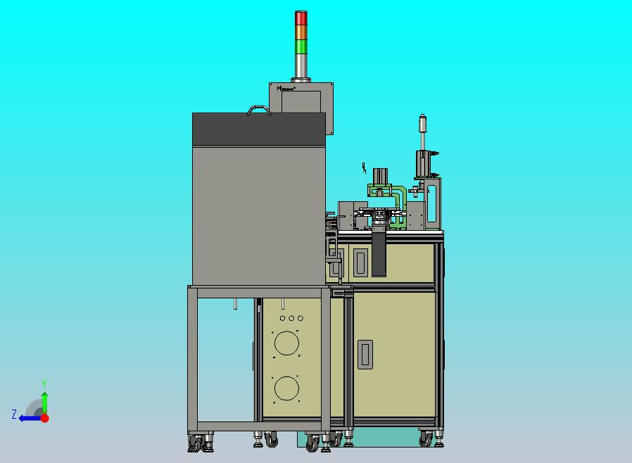 马达壳磁条组装设备3D图纸
