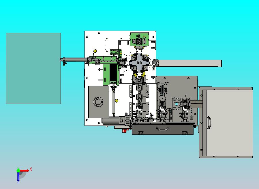 马达壳磁条组装设备3D图纸