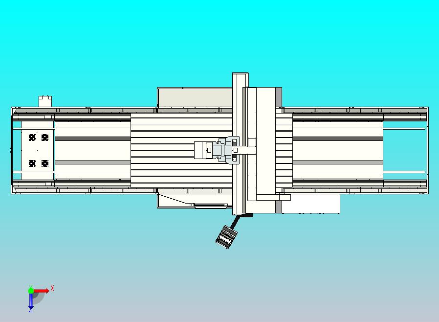 龙门外钣金设备3D图纸模型