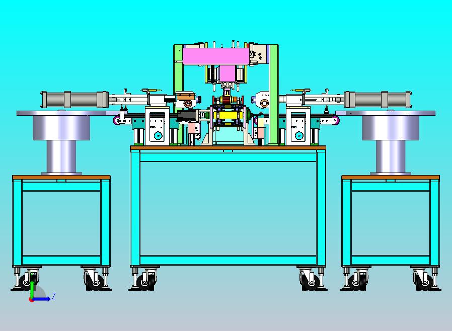 马达转子压入组装机3D图纸