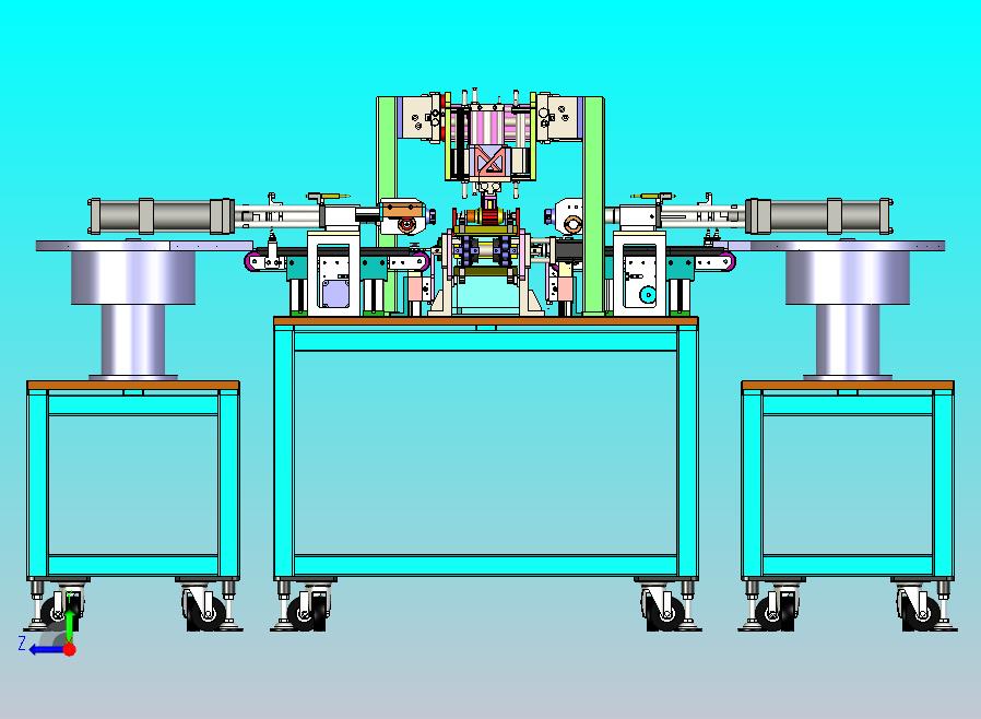 马达转子压入组装机3D图纸