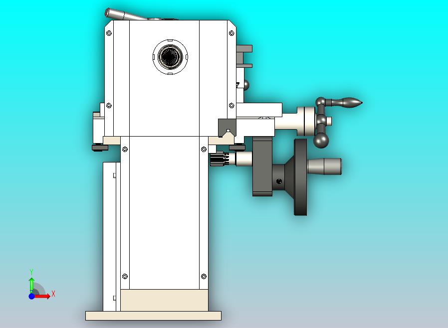 迷你车床3D图模型