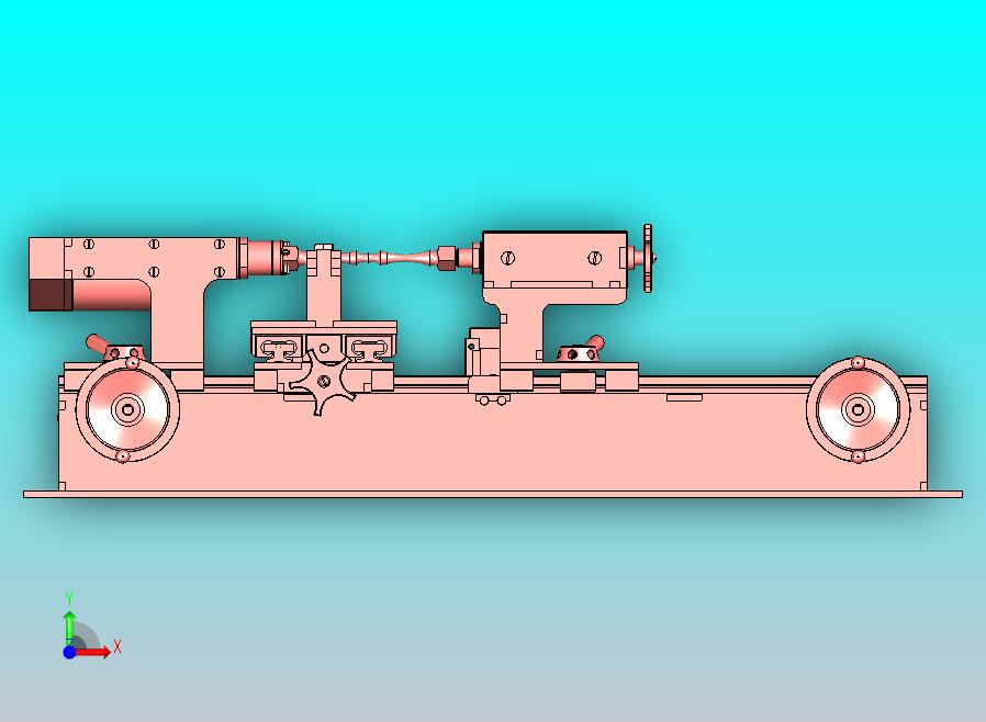 迷你小型车床三维模型3D图