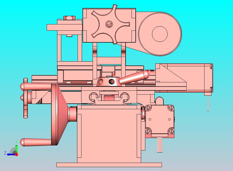 迷你小型车床三维模型3D图