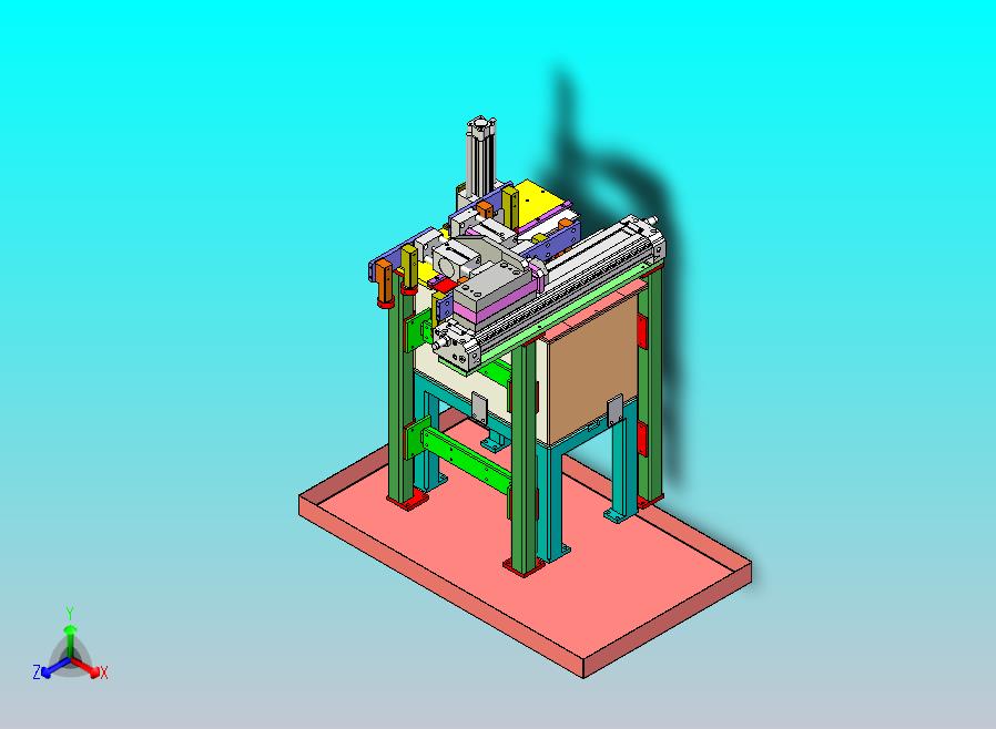 双列直插式封装机3D图纸