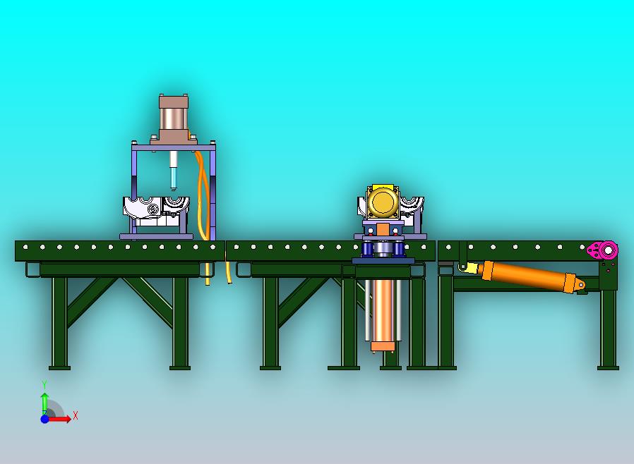 一款汽发动机零部件加工机三维模型