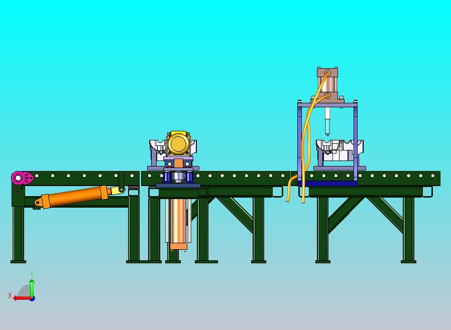 一款汽发动机零部件加工机三维模型