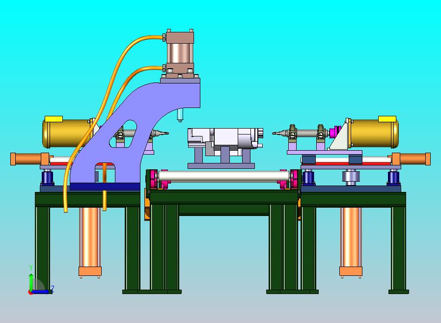 一款汽发动机零部件加工机三维模型