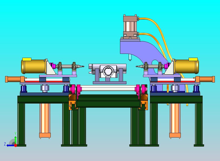 一款汽发动机零部件加工机三维模型