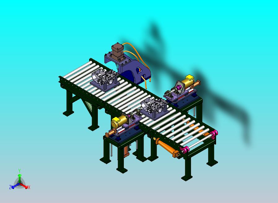 一款汽发动机零部件加工机三维模型