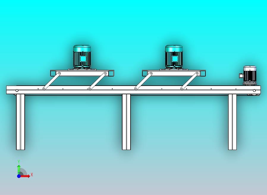 一款木板涂油机三维模型