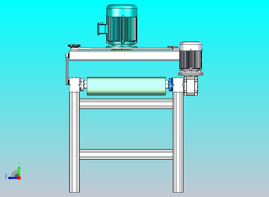 一款木板涂油机三维模型