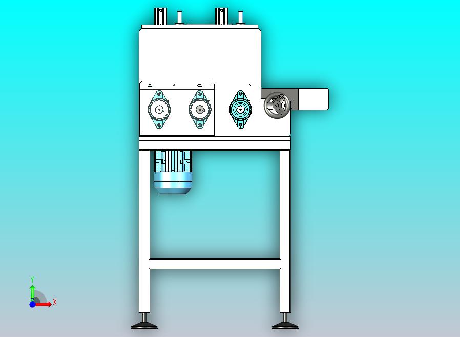 一款木线条送料机三维模型