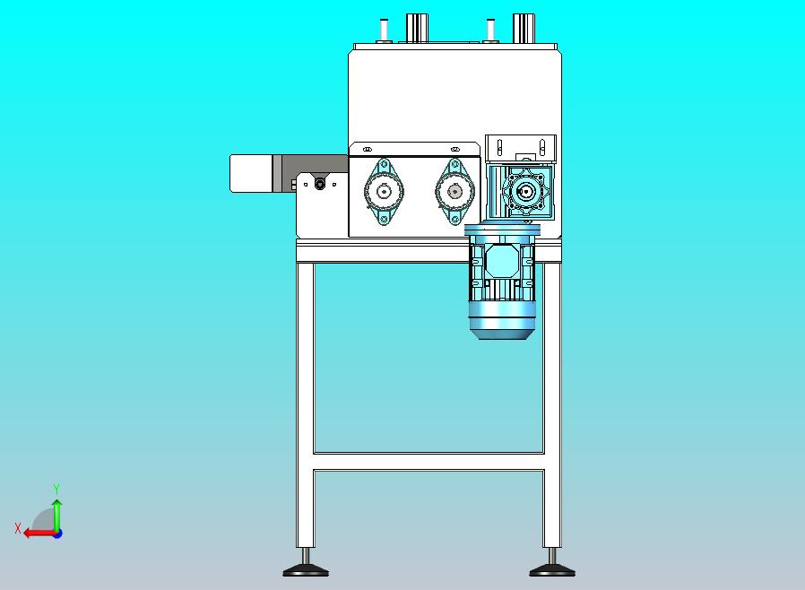 一款木线条送料机三维模型
