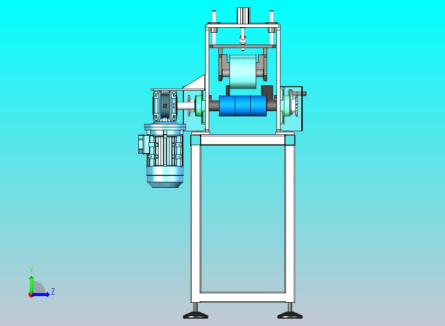 一款木线条送料机三维模型