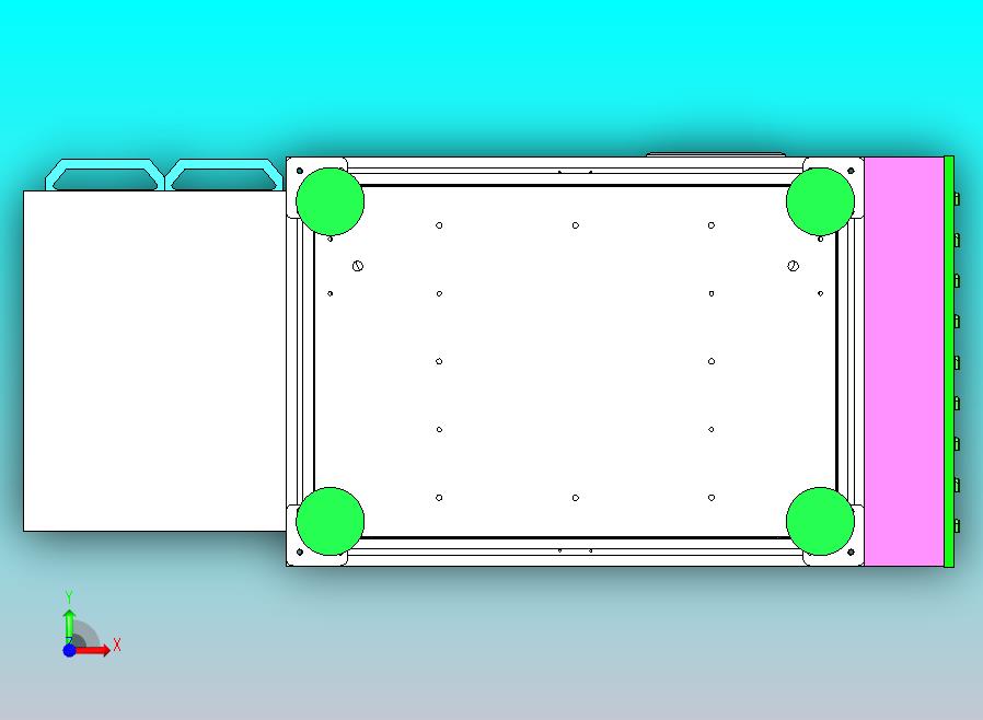 一款美的空调主板FCT双层在线式测试机3D图纸