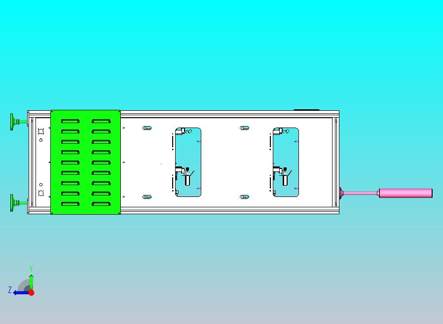 一款美的空调主板FCT双层在线式测试机3D图纸